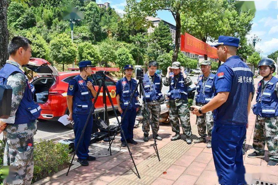 與指揮中心連線開展拉動演練順昌縣