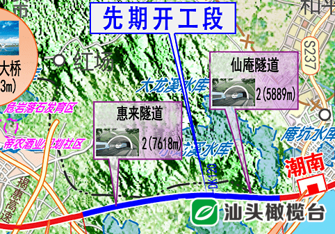 汕汕鐵路揭陽段橋隧穿越大南山脈全線最長橋樑建成過半