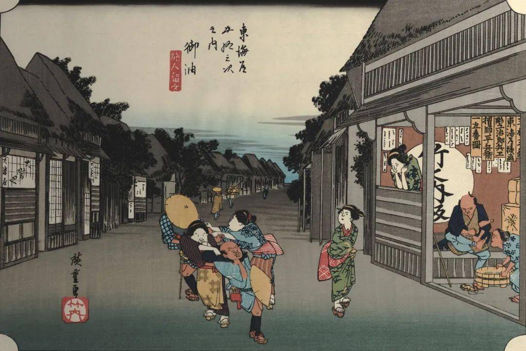 明日开展】《江户印记：日本浮世绘艺术展》之《东海道五十三次》_广重