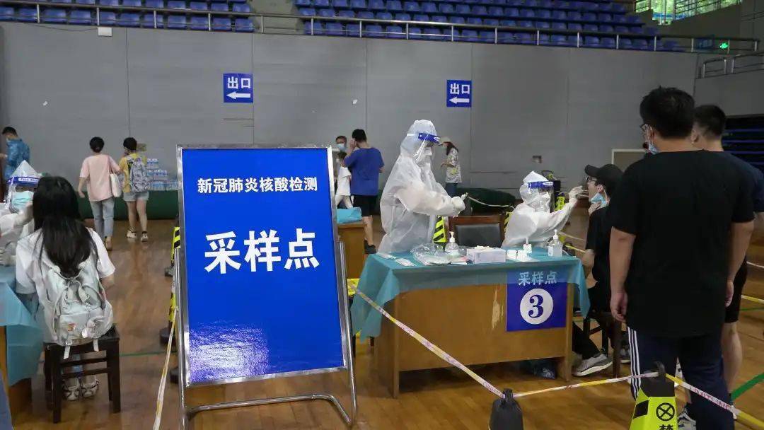 多图直击核酸检测现场同心抗疫南林温度