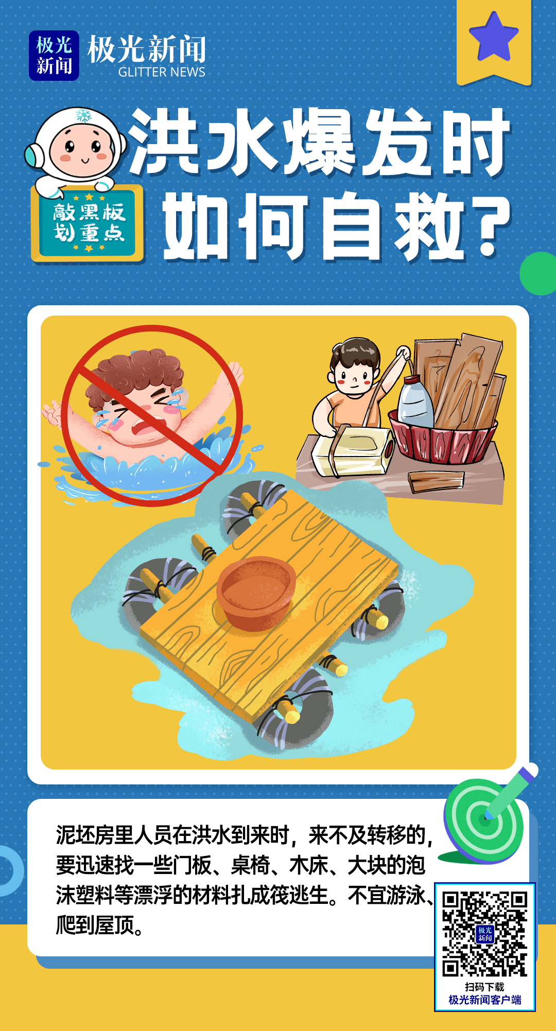 转扩收好这份洪水自救互助指南↘