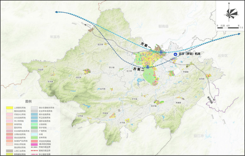 罗定机场扩建规划图图片