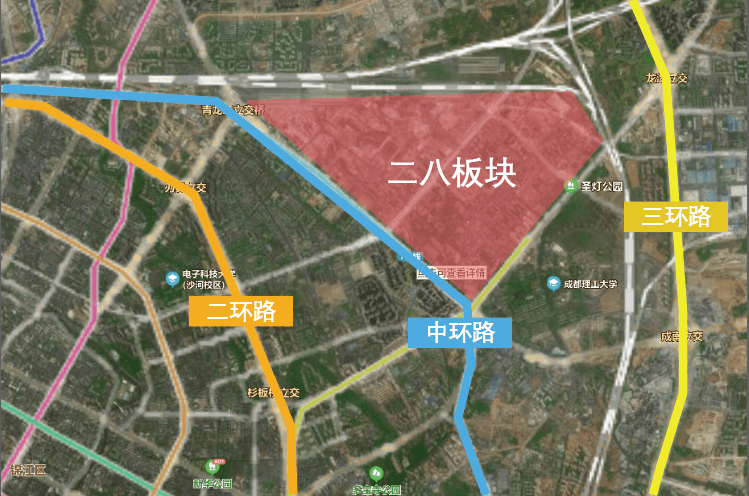 二八板块顾名思义就是二仙桥 八里庄两个板块的合称.