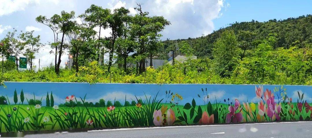 要火斗门多了一条花海隧道仿若置身多彩繁花世界