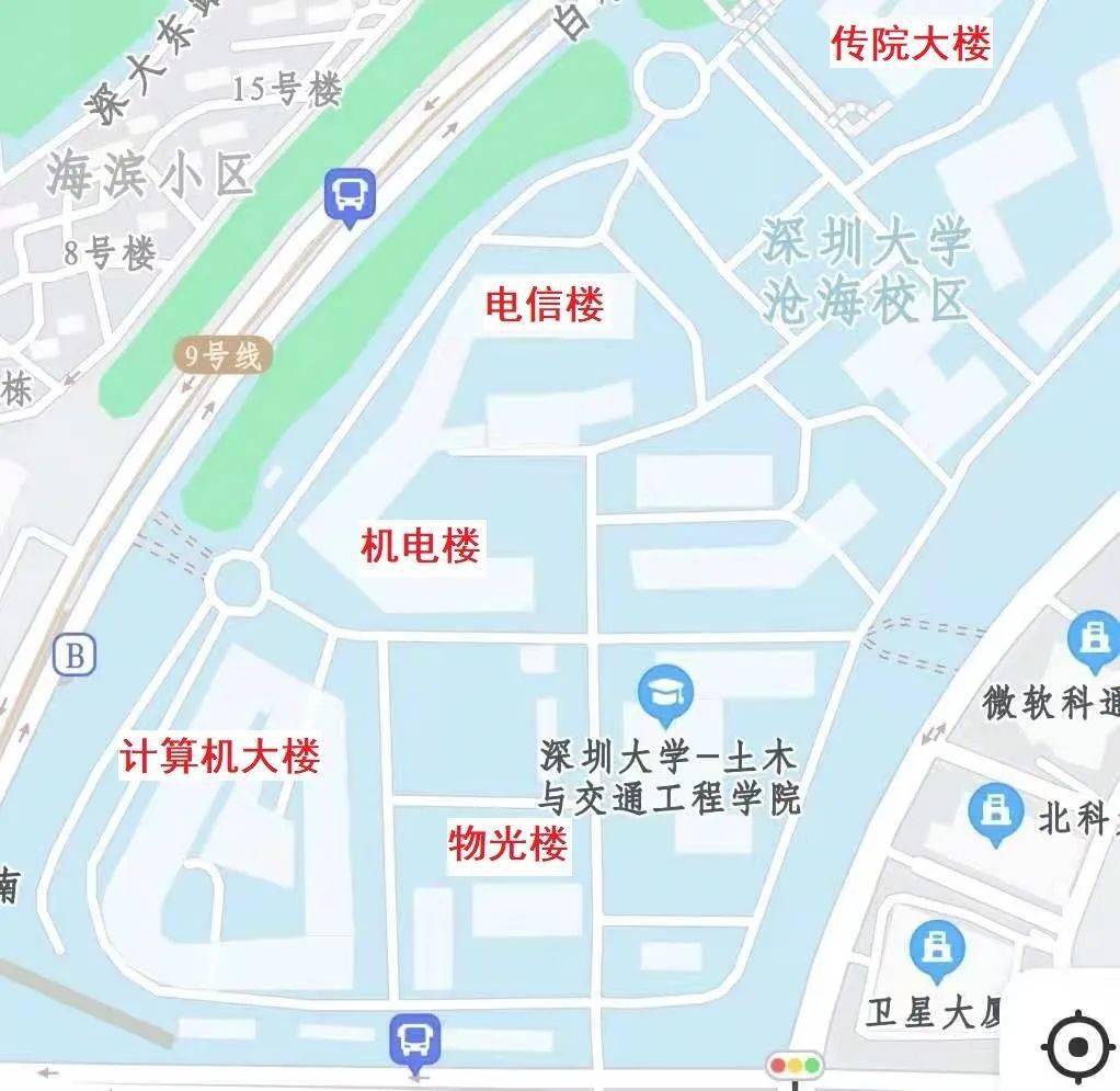 深圳大学丽湖校区地图图片