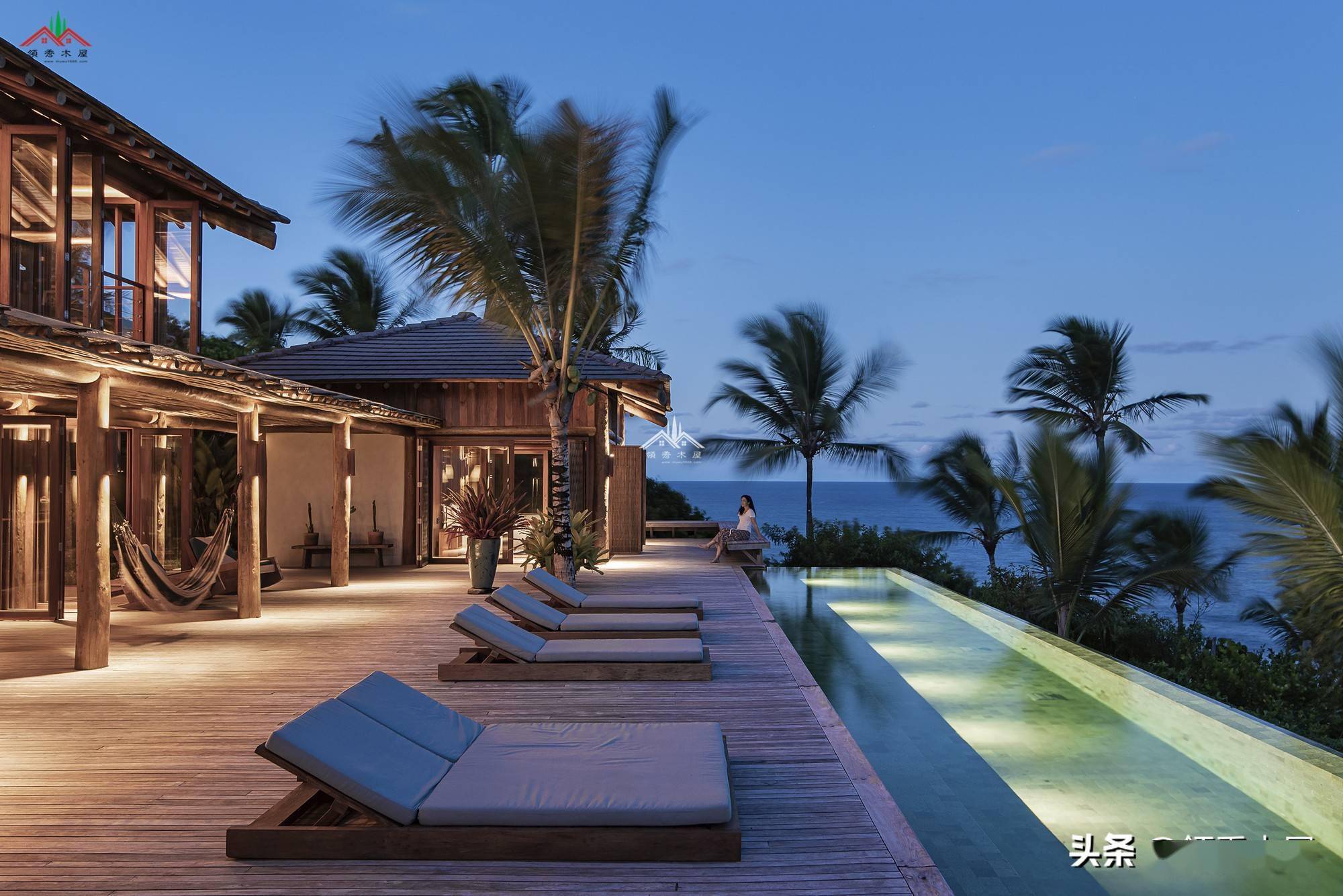用硬木做的海边木屋民宿酒店效果就是不一样喜欢的朋友可以看看