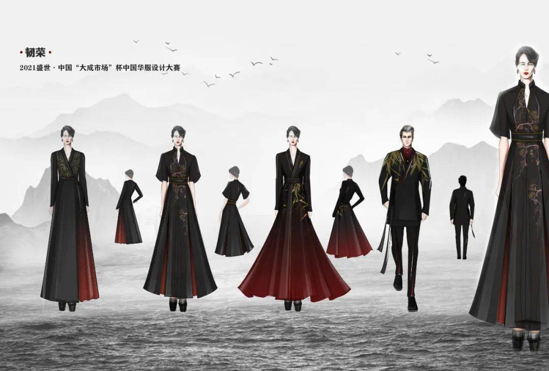 附入围效果图 | "大成市场"杯中国华服设计大赛初评结果出炉