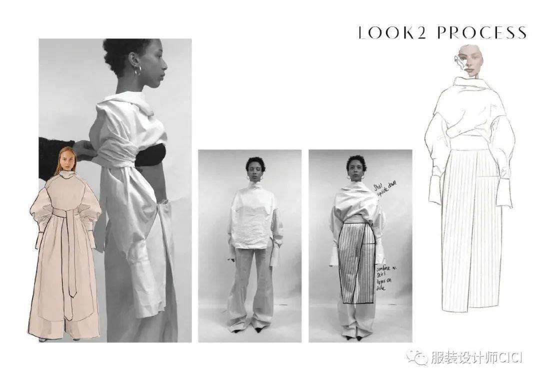 细节|商业服装平面款式图线稿分享！（200多款规规矩矩·正正经经的款式图）