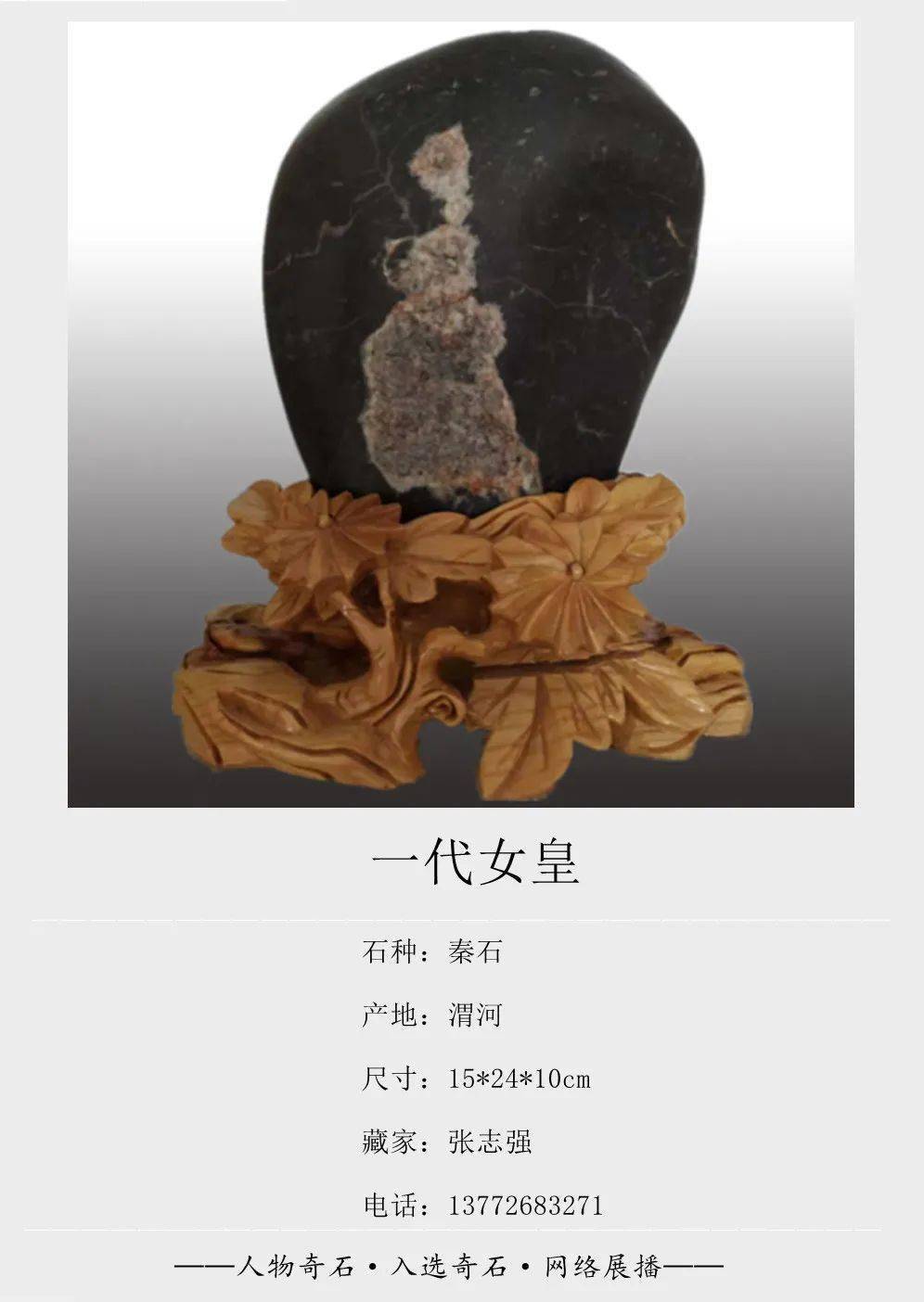 人物奇石展播开始了入展作品登场欢迎观展欣赏