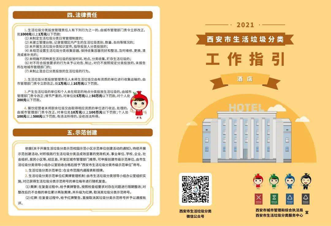 西安市生活垃圾分类工作指引十三场景