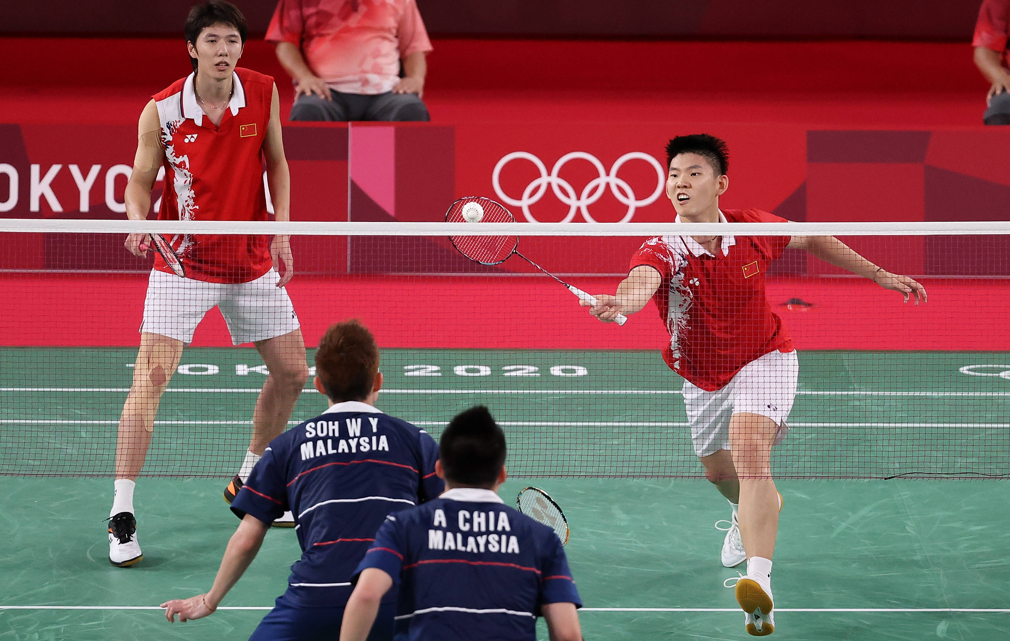 羽毛球——男双半决赛:李俊慧/刘雨辰晋级_比赛