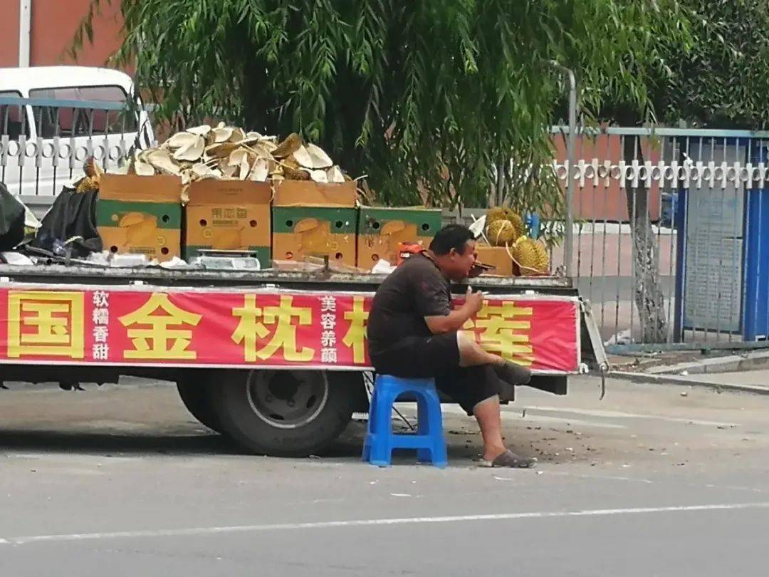 吉林市路边一车一车的金枕榴莲,咋回事?