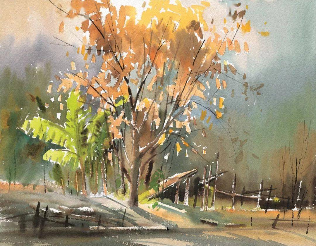 书画艺术1578期陈飞虎水彩作品欣赏