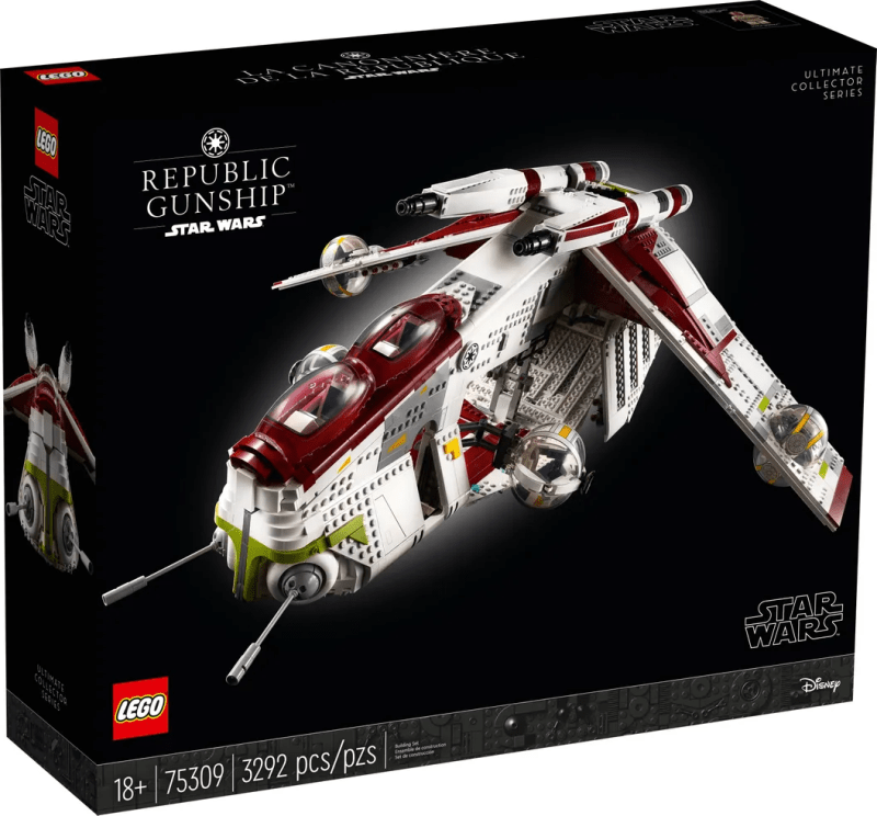 模玩资讯lego75309ucs系列星球大战共和国炮艇