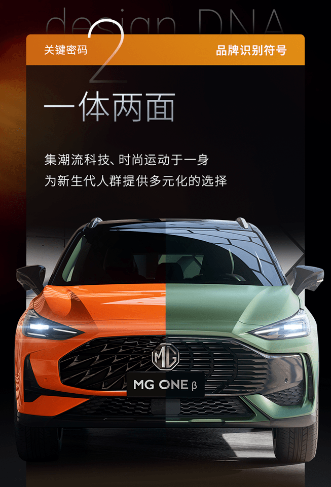 一体|一体两面 解密MG ONE的潮流密码