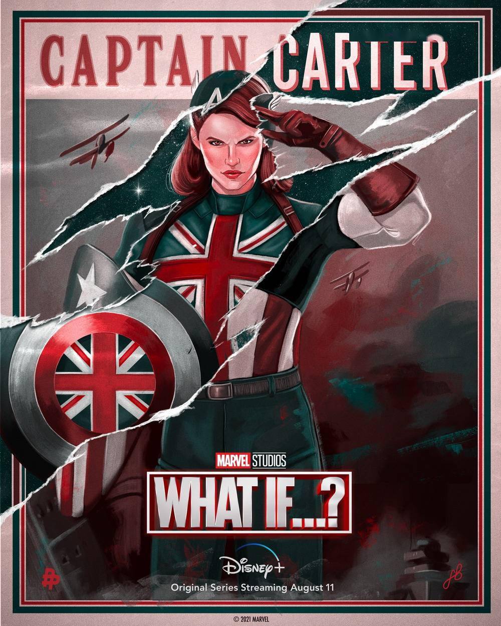漫威动画剧集《假如》新海报佩姬变英国队长_卡特