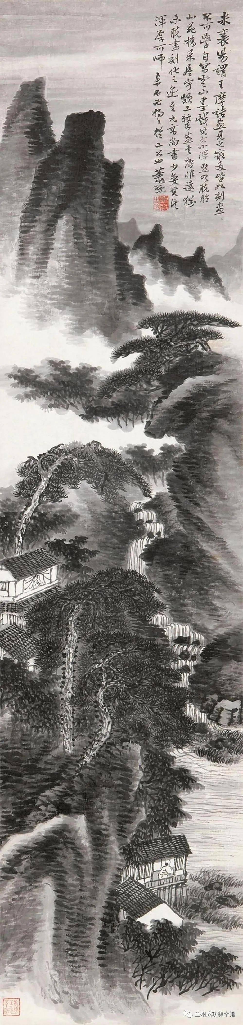 【诗画阅微】萧谦中 墨笔山水,美极了