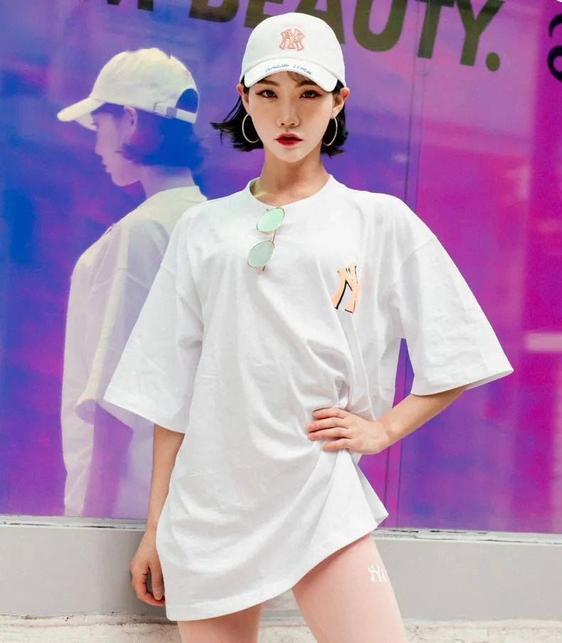 严选45折速抢火遍全球的潮牌mlb印花t恤明星同款夏季穿搭必备