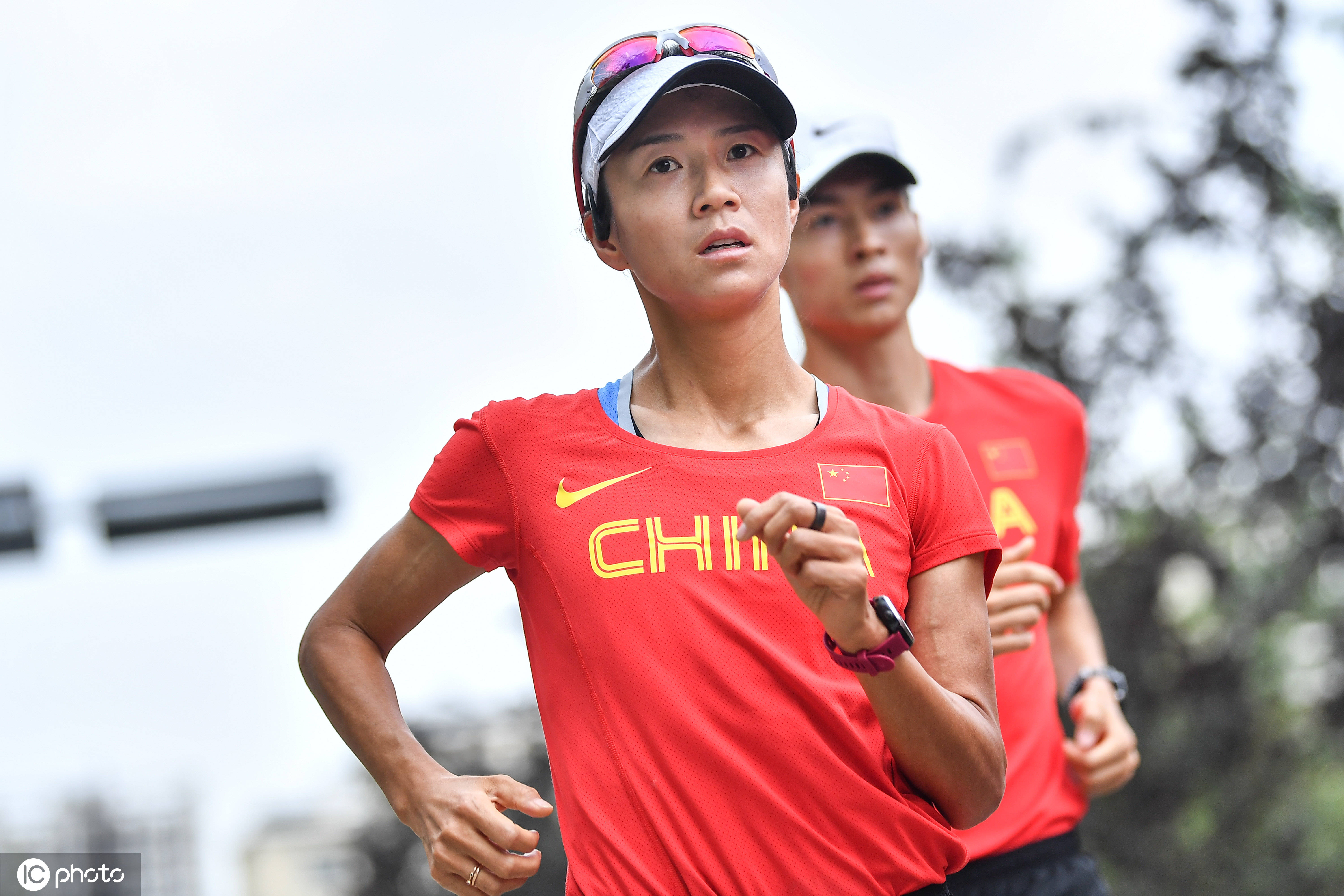 田径女子20公里竞走,中国选手刘虹获得一枚铜牌