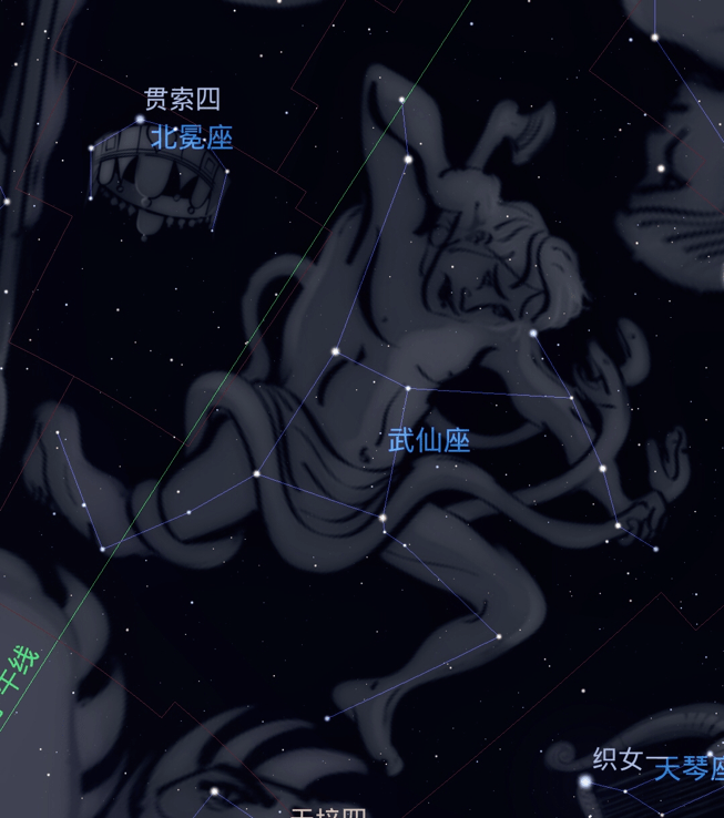 夏日天空中的强者武仙座