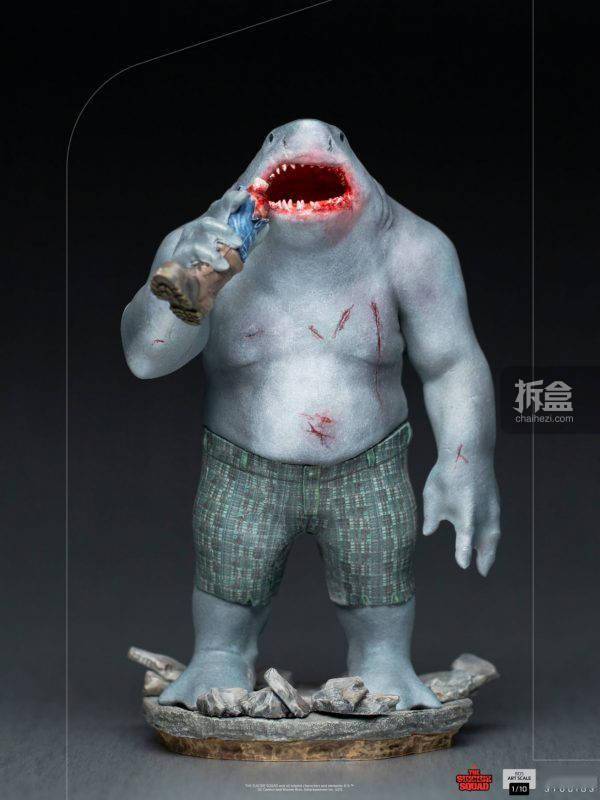 宝丽石|Iron Studios：1/10《自杀小队/X特遣队：全员集结》- King Shark 鲨鱼王