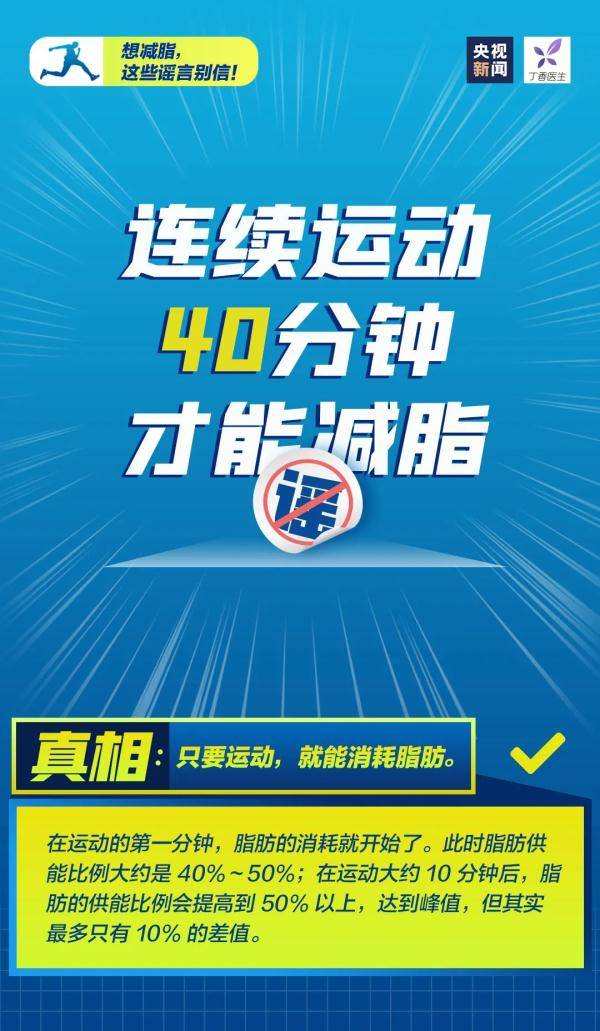 常识|全民健身日：这些“常识”都是你对运动的误解！