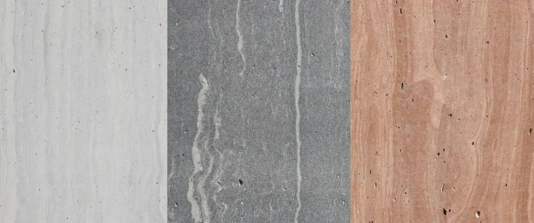 ▼泥客石这些立面使用的"材料"叫顿时也能让档次爆棚.