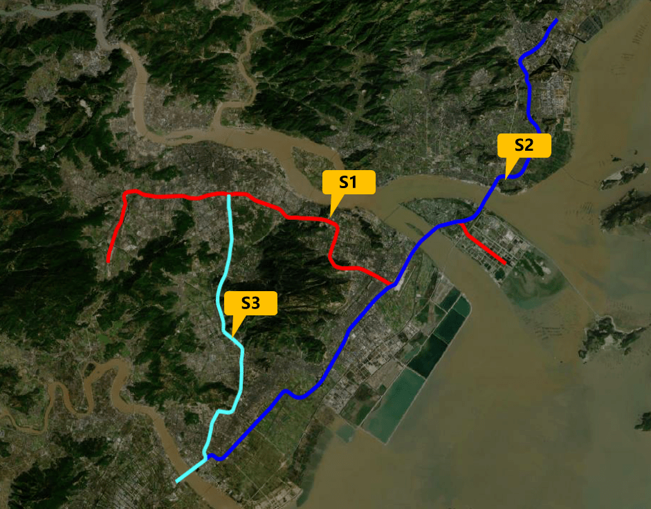 台州s3轻轨线路线图图片