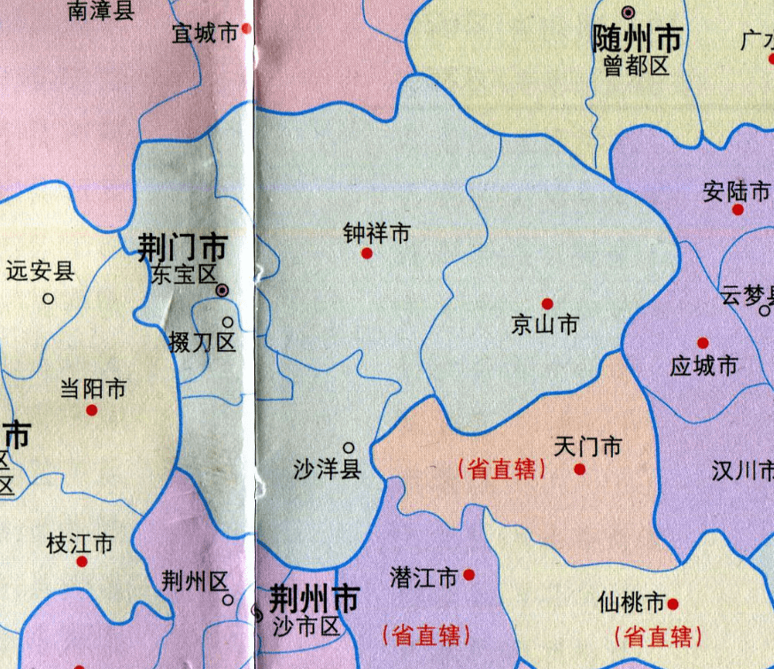 荆门各区县人口一览京山市5448万掇刀区3796万