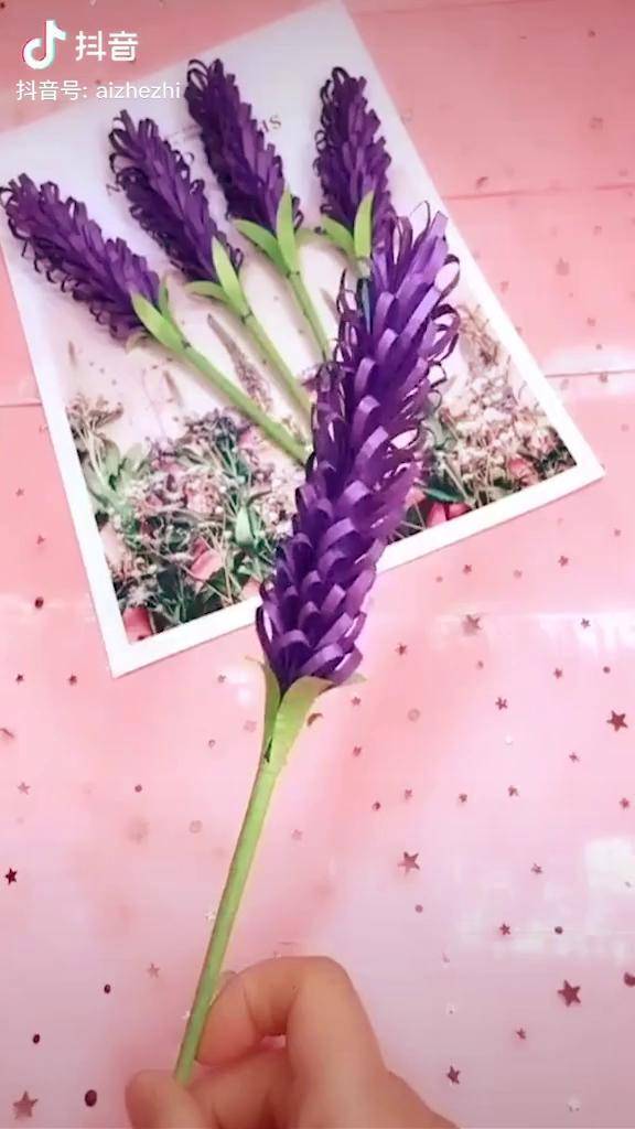 折纸薰衣草花有喜欢的吗折纸折纸教程手工折纸亲子手工幼儿手工手工
