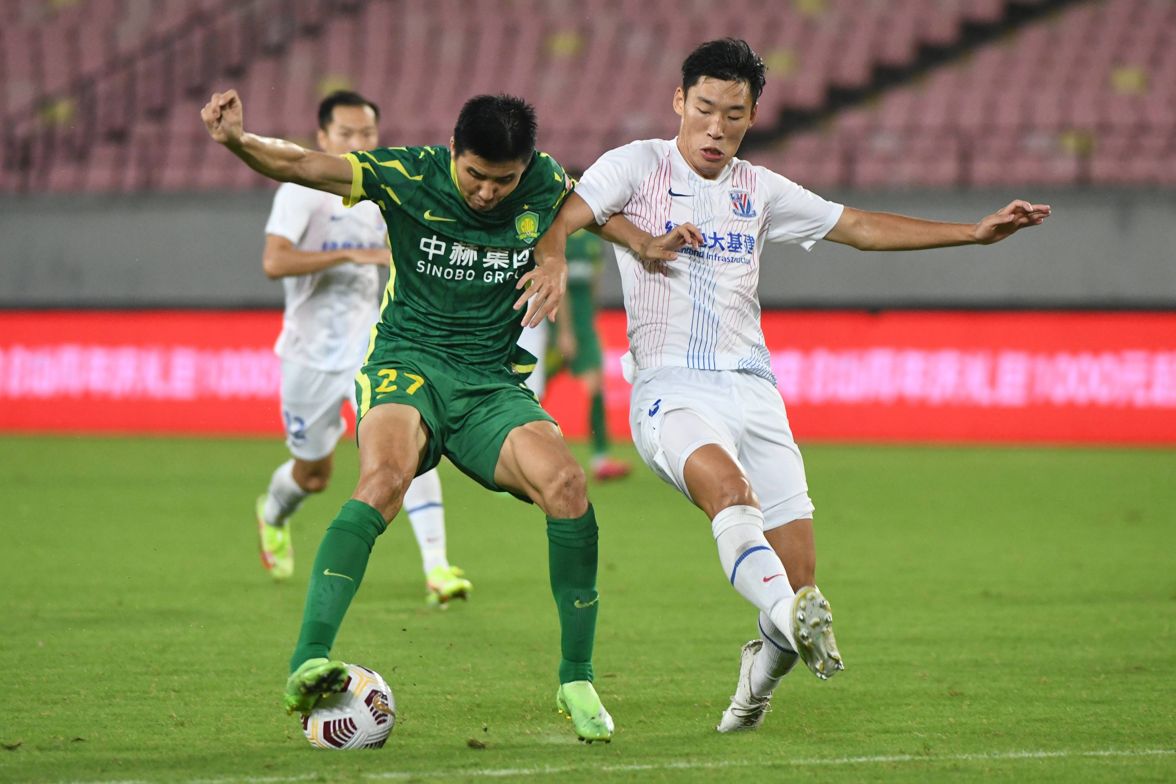 足球——中超:北京国安胜上海申花