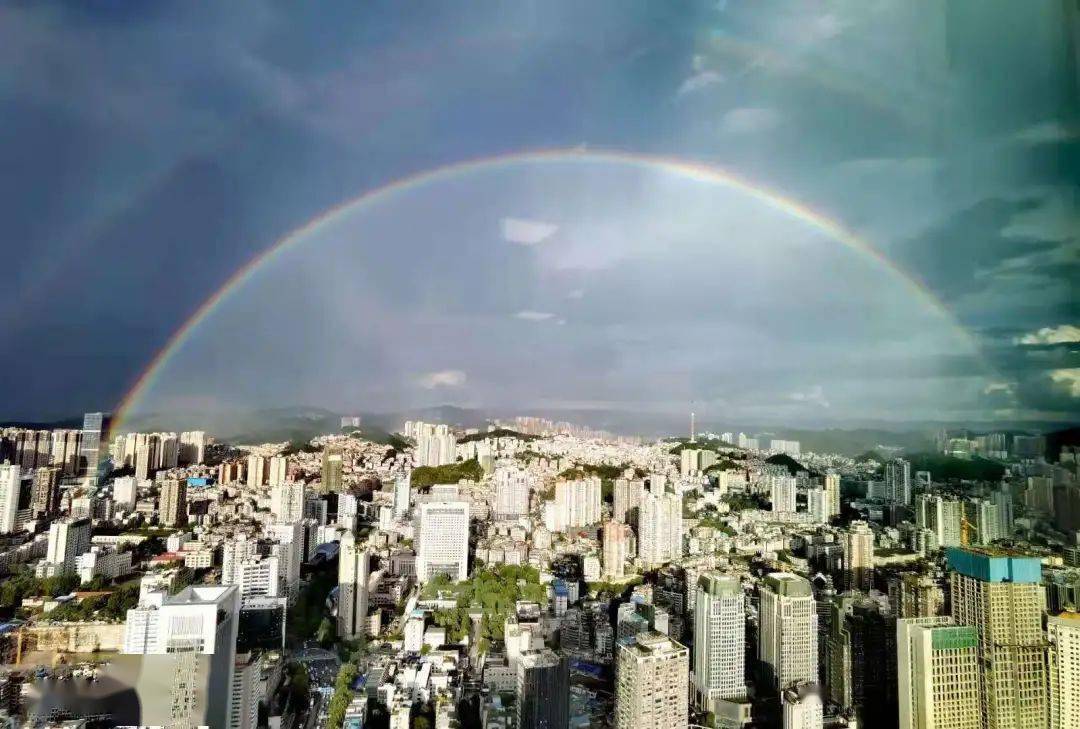今天傍晚的double彩虹，你看到了吗？