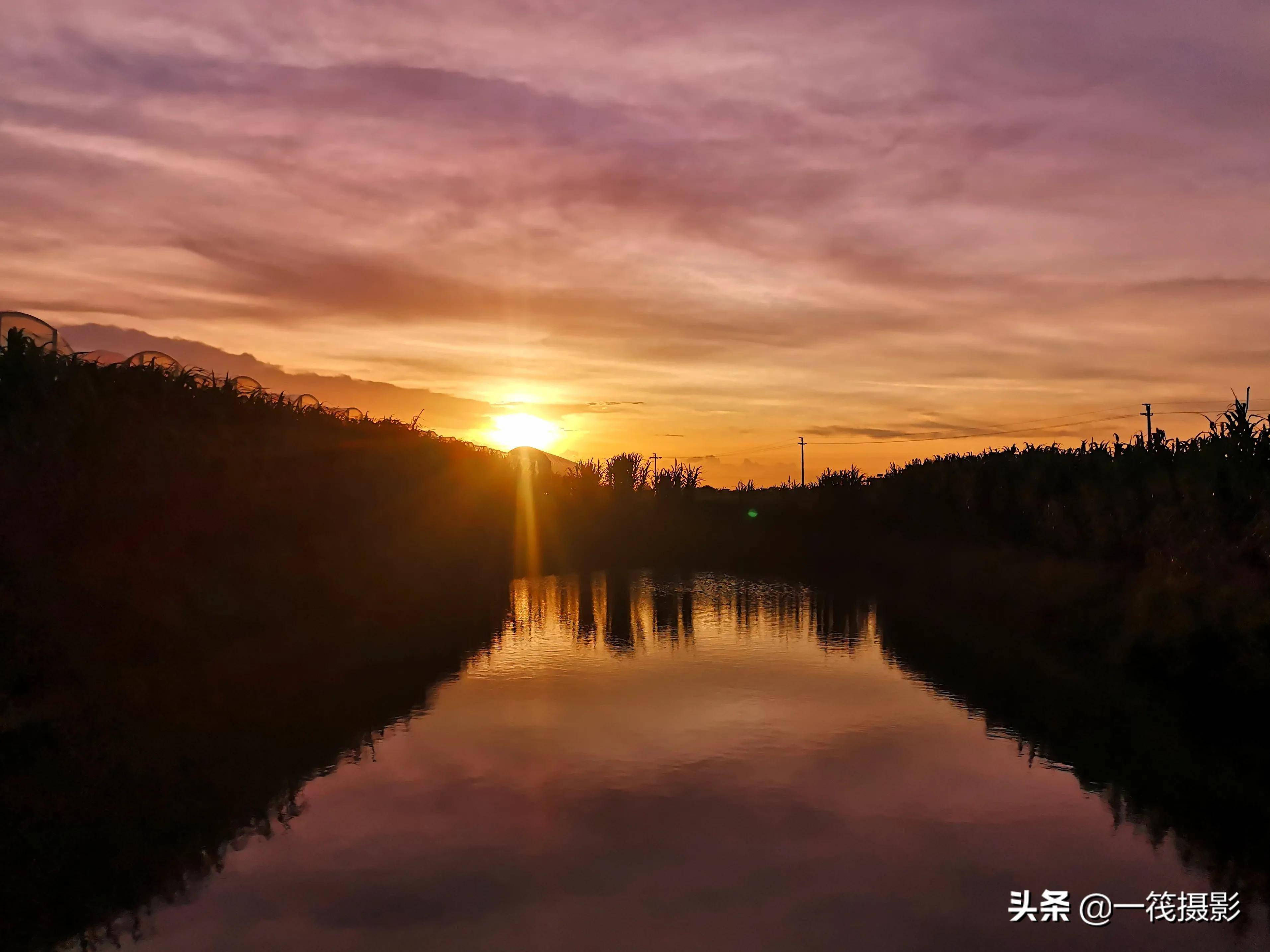 手机随拍夕阳光影