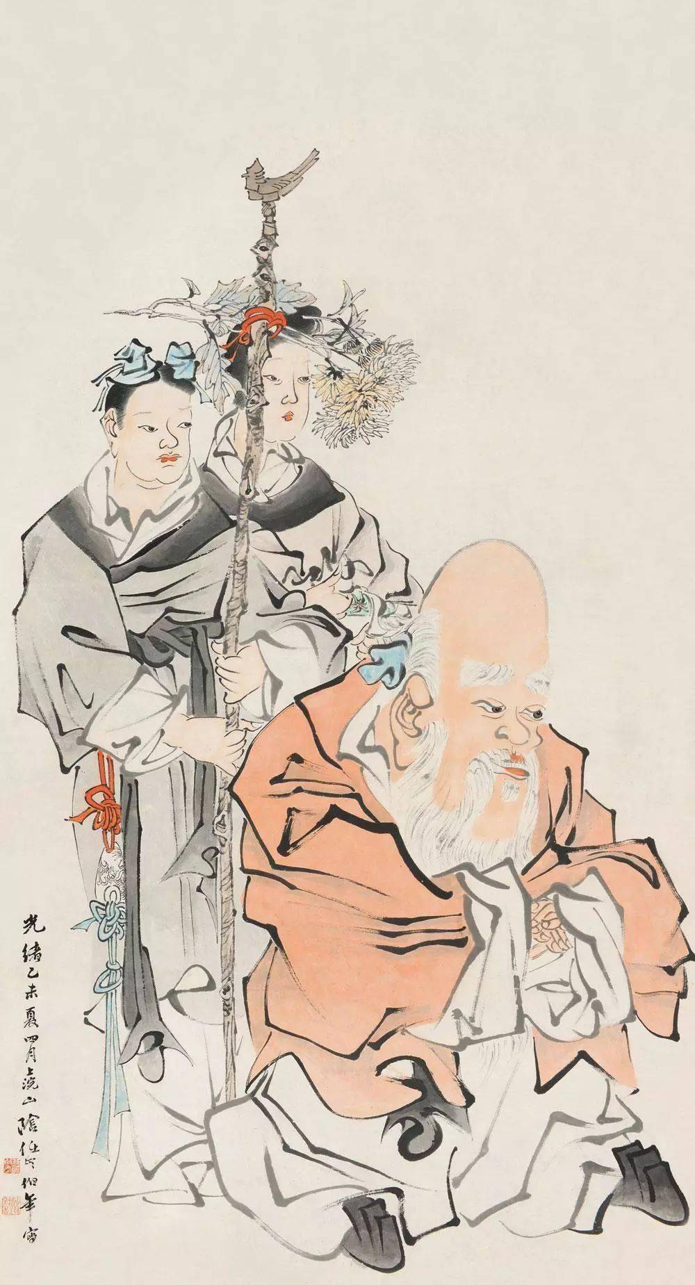 欣赏任伯年人物绘画80幅图太齐全了