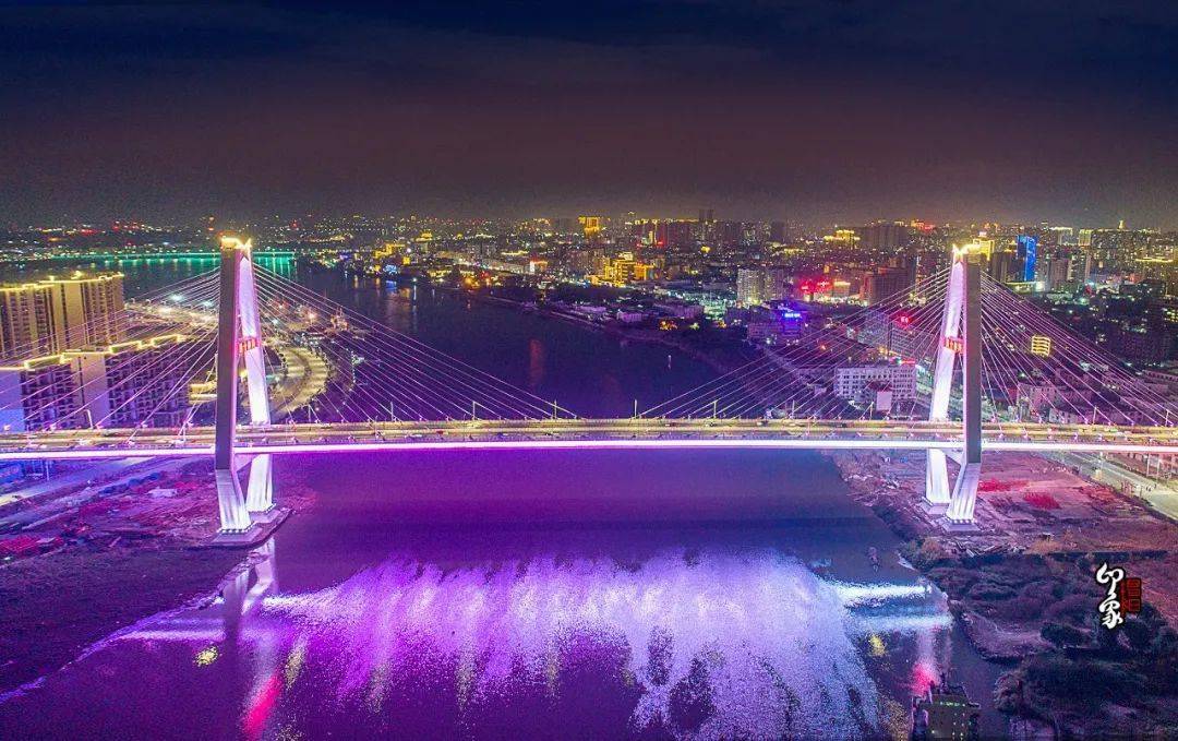 揭阳大桥夜景图片