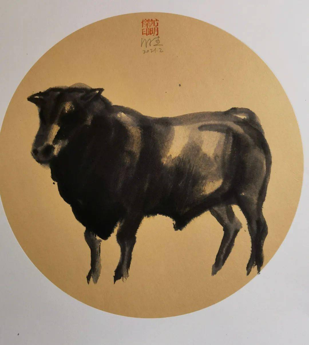 尤明杰作品孺子牛