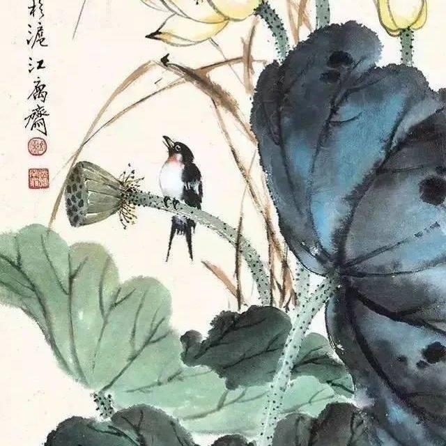 黄幻吾笔下的荷,栩栩如生_罕僧