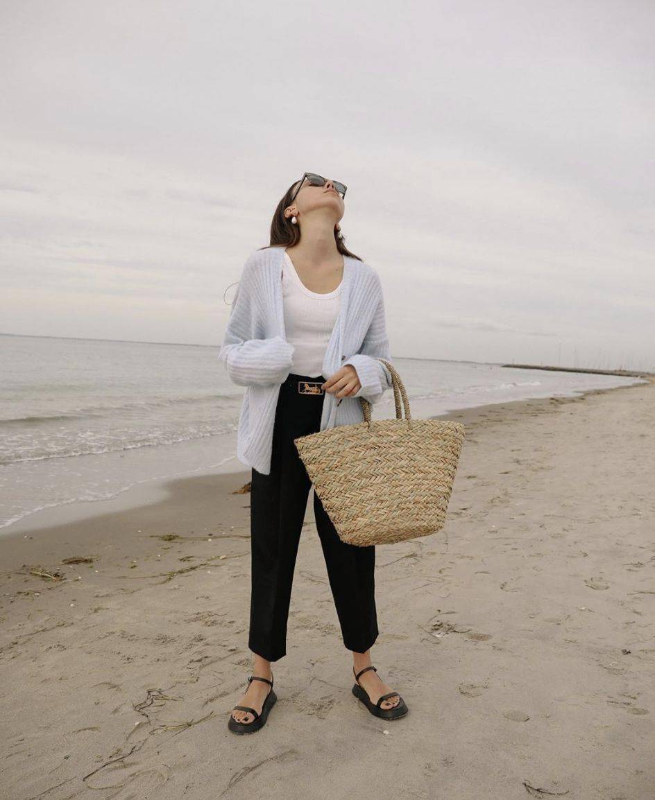 蓝色|初秋换季穿“ 奶奶衫 ”呀，太好穿了！