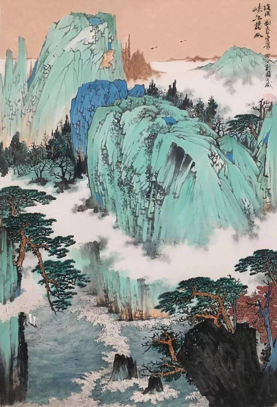 尽现温蕴俊秀之美常潇山水画