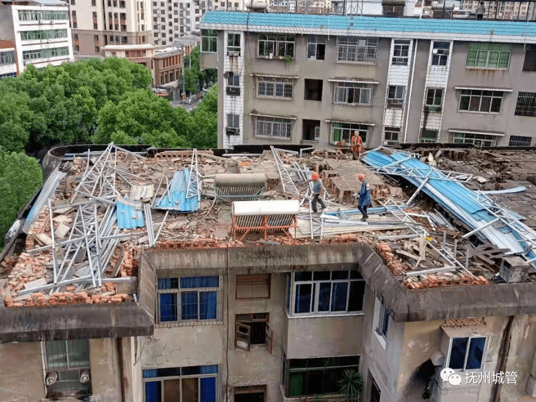 大快人心抚州多处违章建筑被拆除