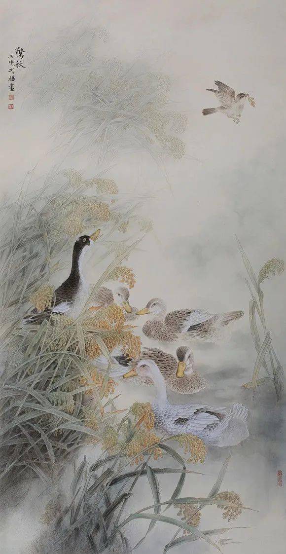 他对水稻情有独钟,作品朴实,清雅