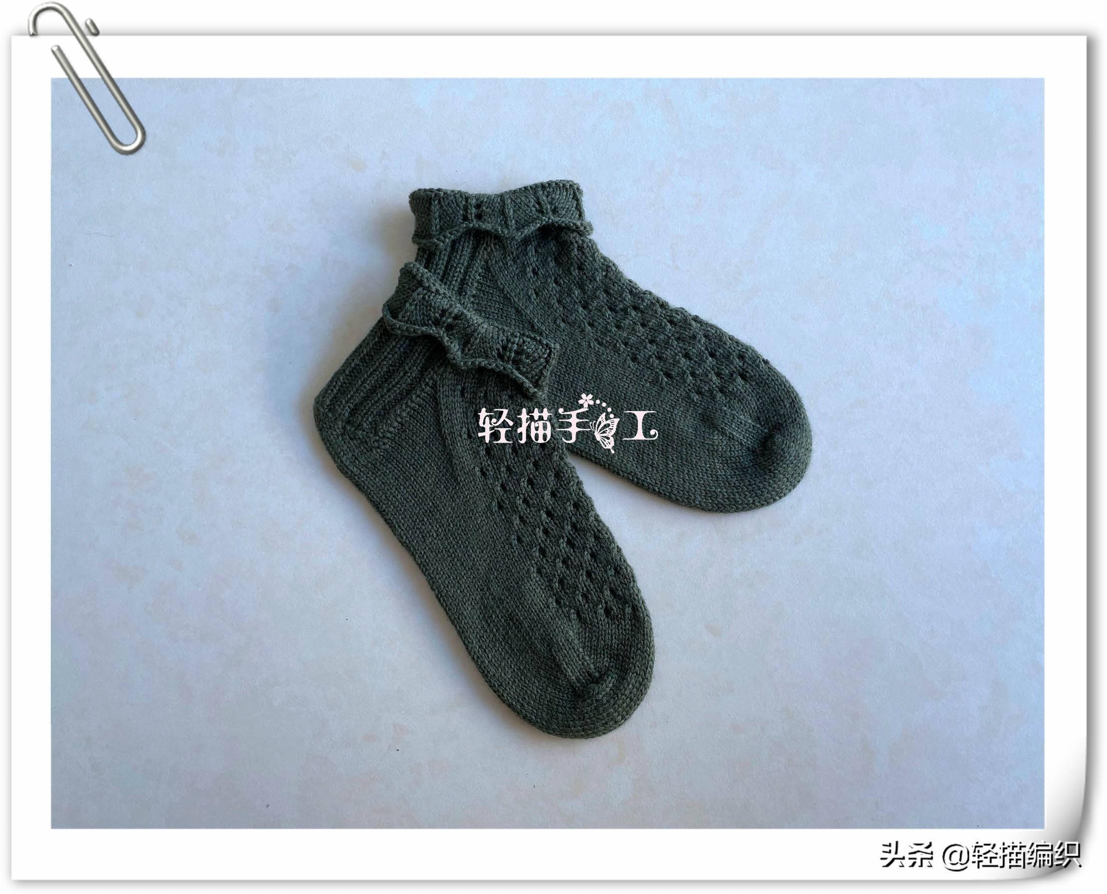 男士毛线袜子编织教程图片