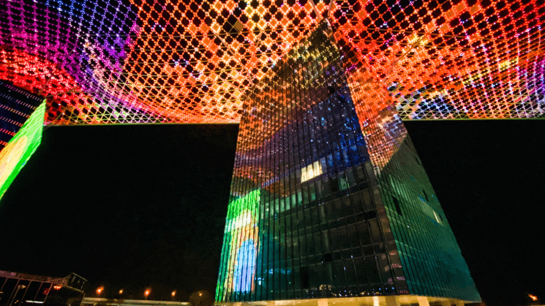 松江新地标夜景大片