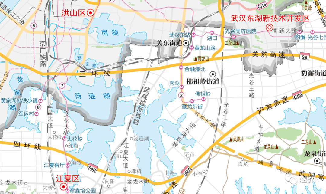 最新武漢13個區新版地圖更新