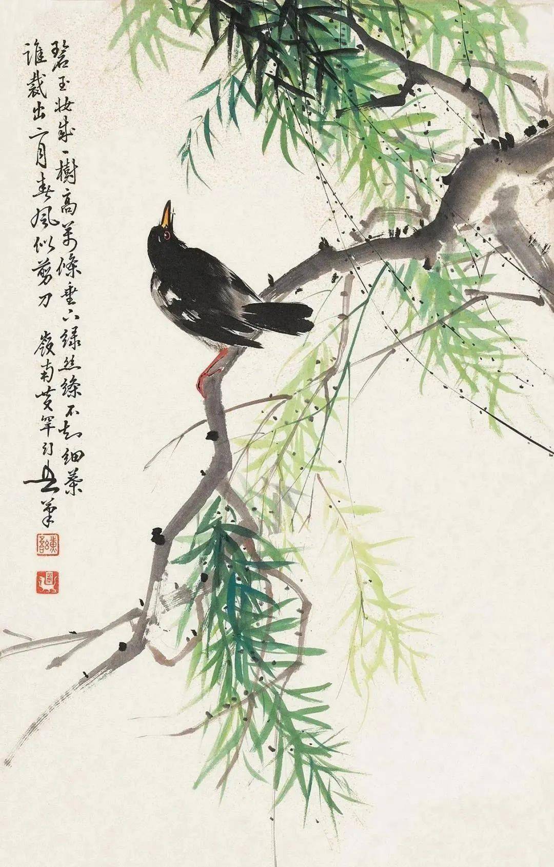 岭南名家黄幻吾花鸟画笔墨润彩熔铸一炉功夫独到画面真切动人