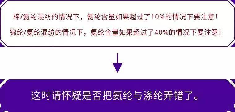 下单|氨纶的含量比例知识