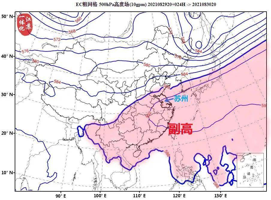副高控制高温持续中