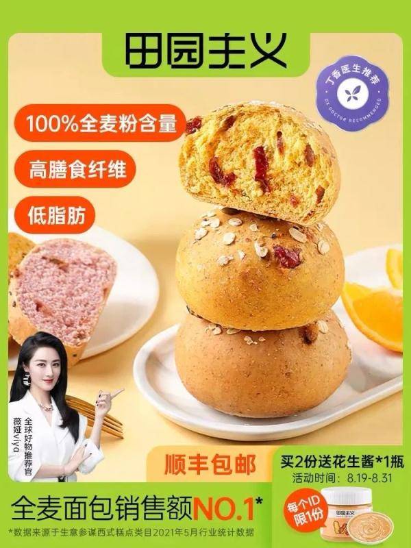 检测|薇娅、丁香医生带货翻车？上海消保委检测销量第一的网红全麦面包，结果惊人！