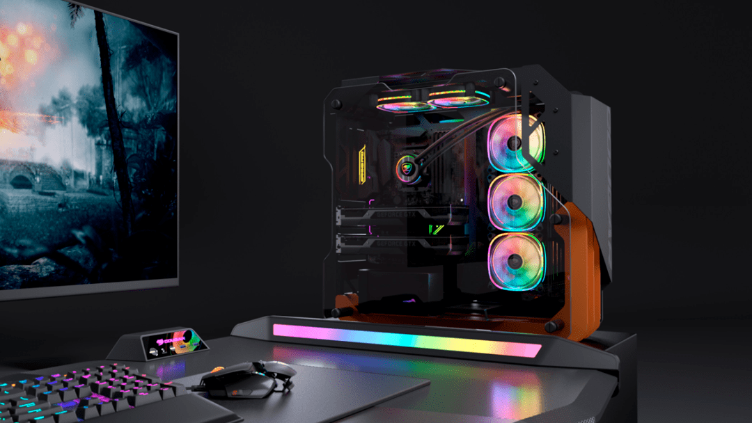 骨伽发布新品水冷波塞冬菱镜光效旋转冷头