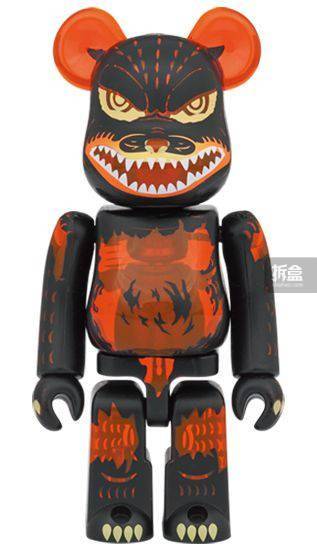 原文|BE@RBRICK 哥斯拉 潮玩摆件积木熊正版